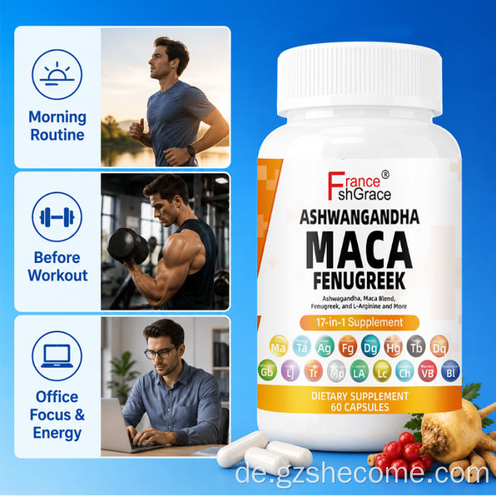 Shecome Maca unterstützt die reproduktive Gesundheit in Maca-Kapseln